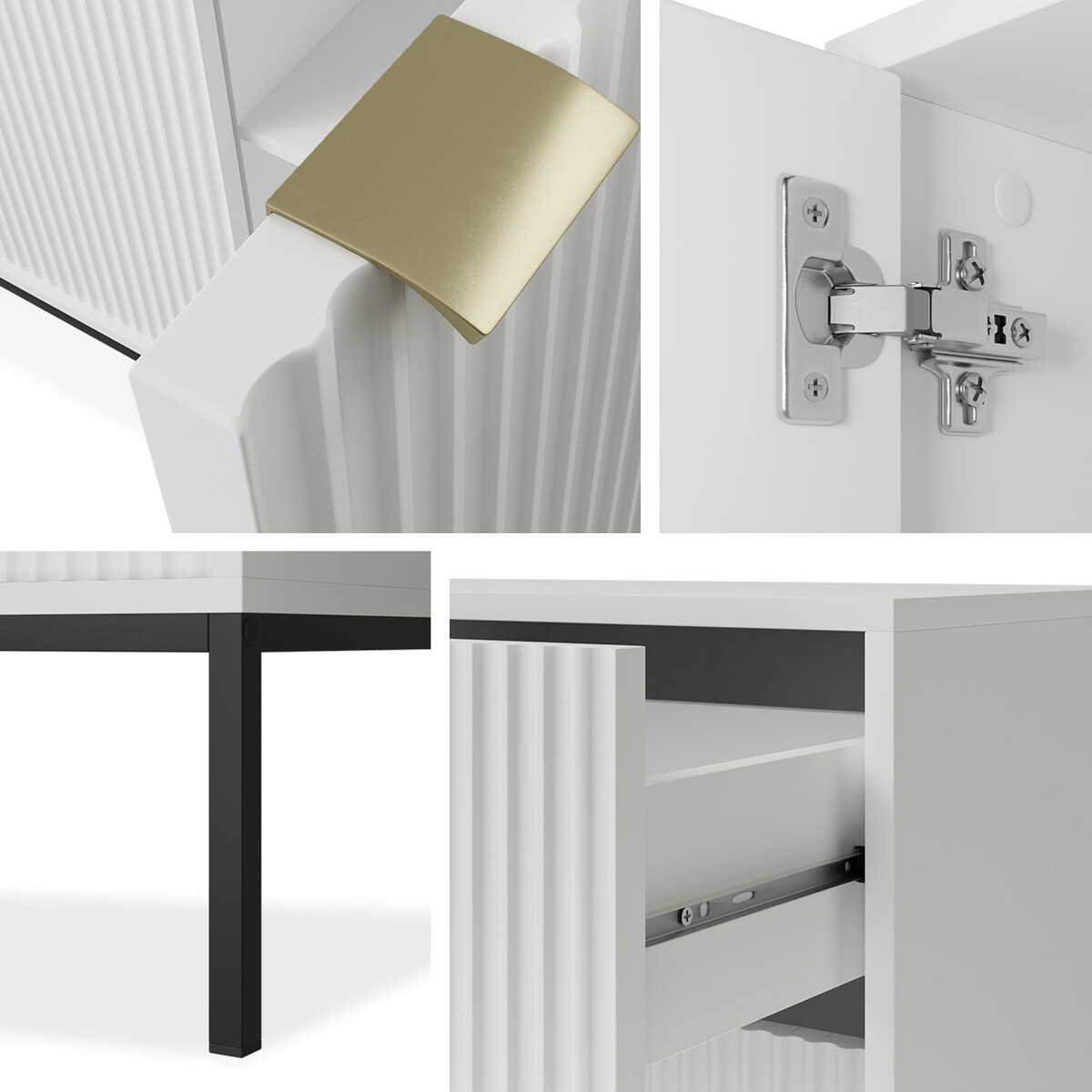 Wohnzimmer-Sets Lima L106 (Grau + Schwarz)