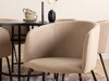Essgruppe Dallas 2378 (Schwarz + Beige)
