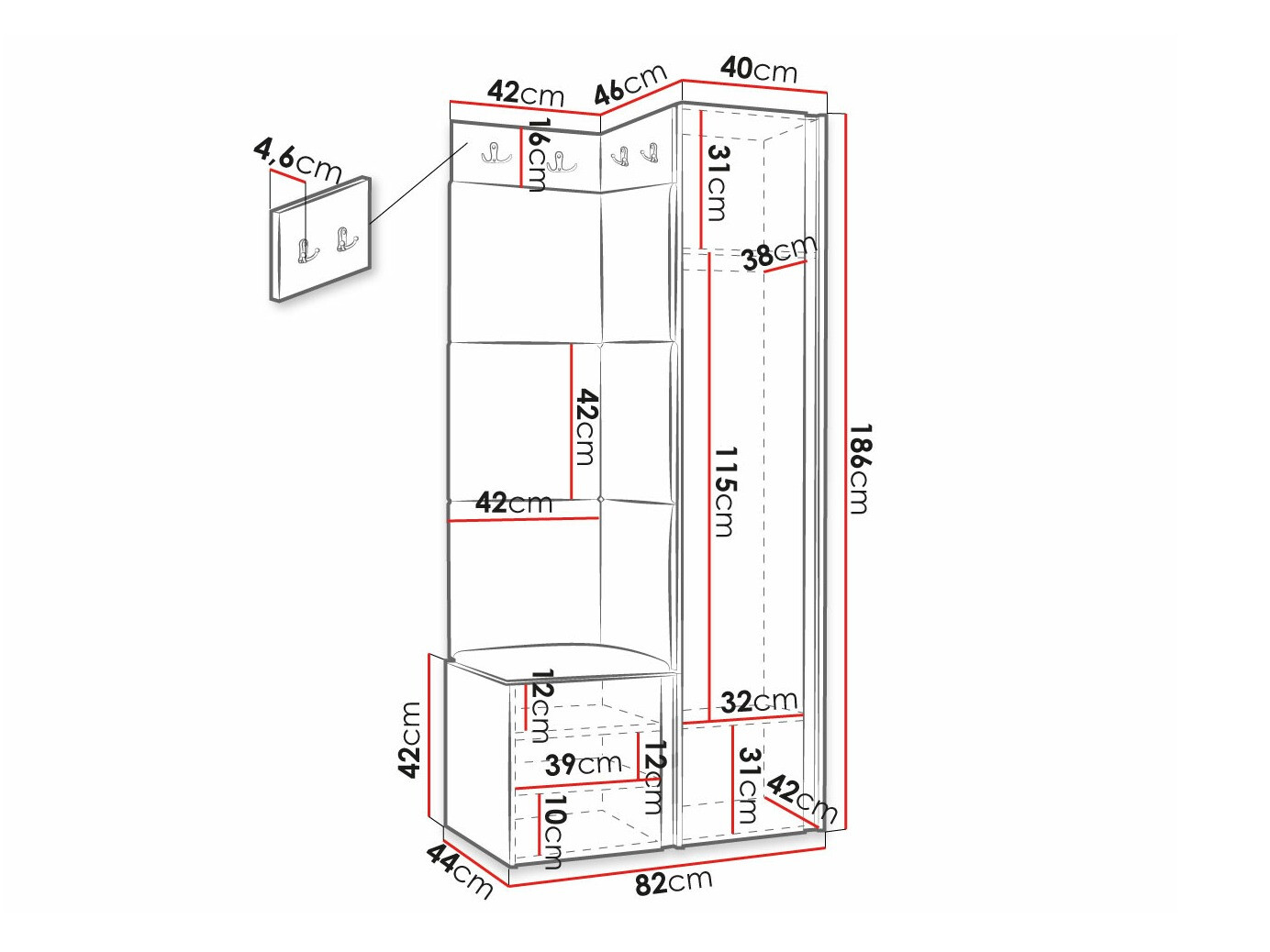 Flurgarnitur Hartford 390 (Manila 02)