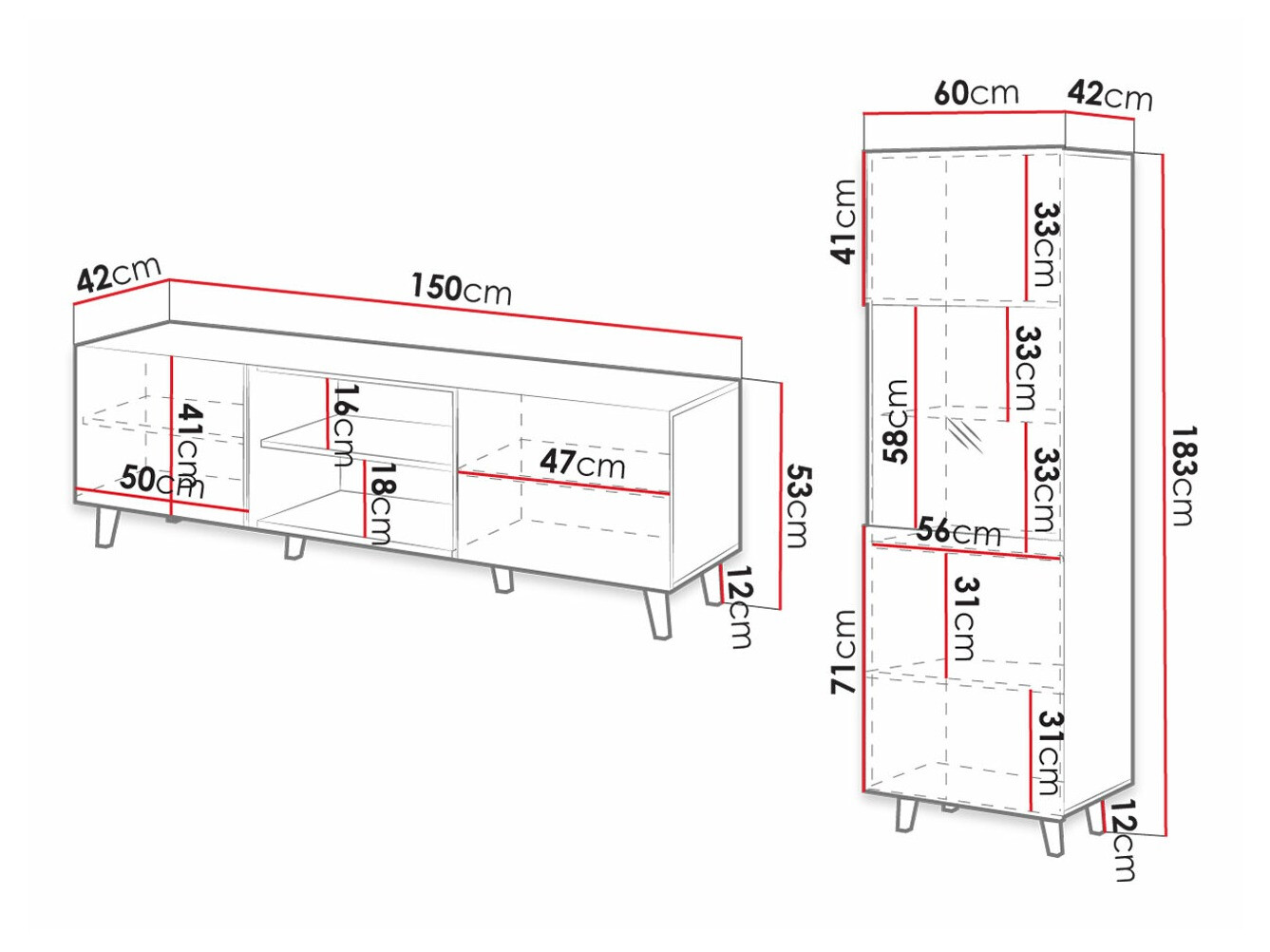 Wohnzimmer-Sets Dicto I (Weiß)