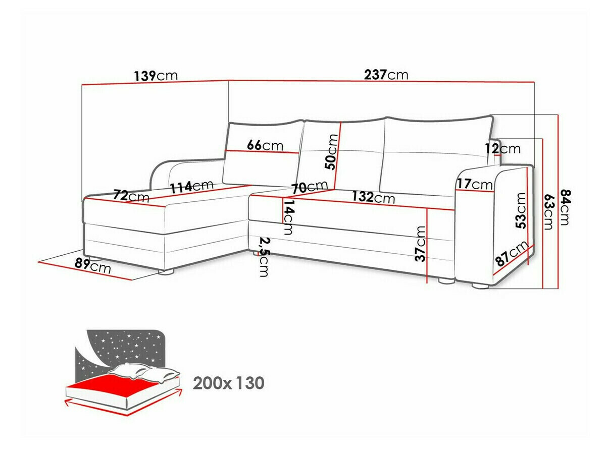 Ecksofa Memphis 112 (Manila 16)