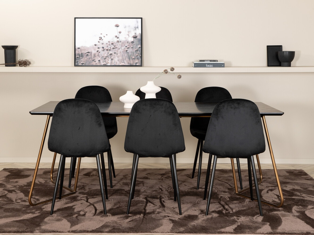 Essgruppe Dallas 2713 (Schwarz)