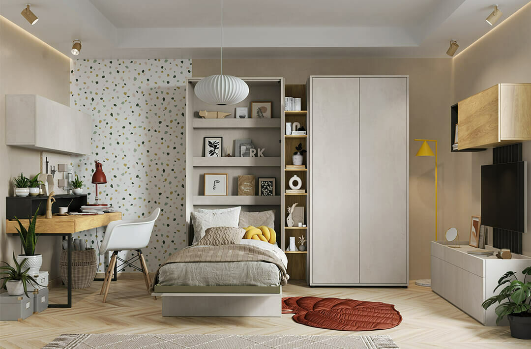 Schrankbett Concept Pro Lenart I (90 x 200 cm)