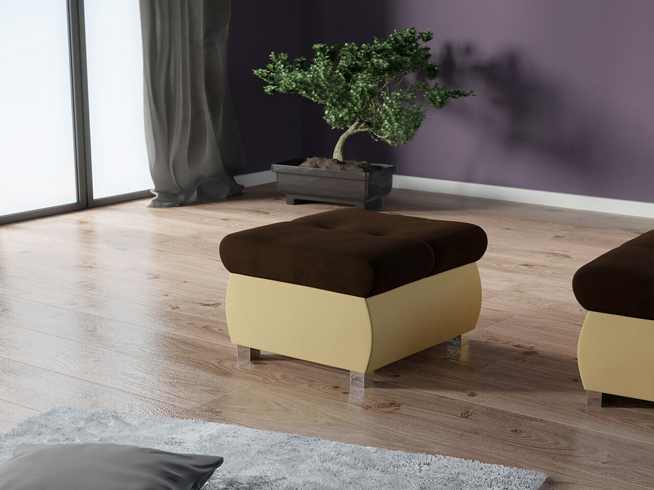 Hocker Comfivo 122 (Soft 001 + Casablanca 2307)