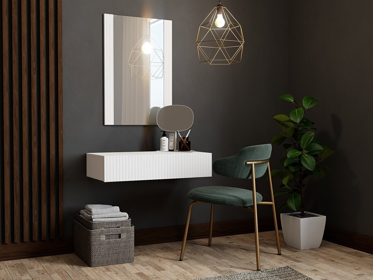 Schminktisch Dicto (Weiß)