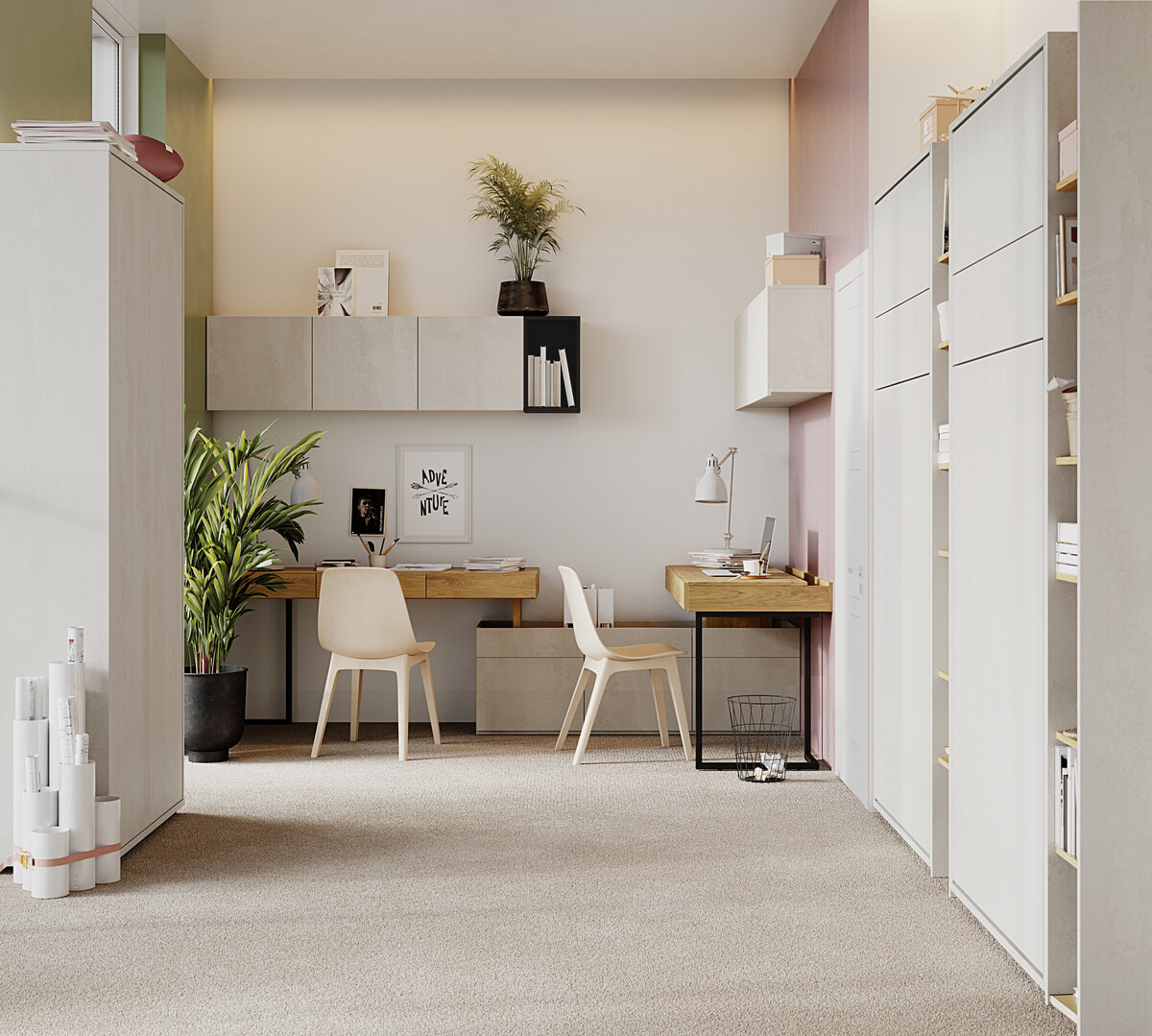 Schrankbett Concept Pro Lenart I (120 x 200 cm)