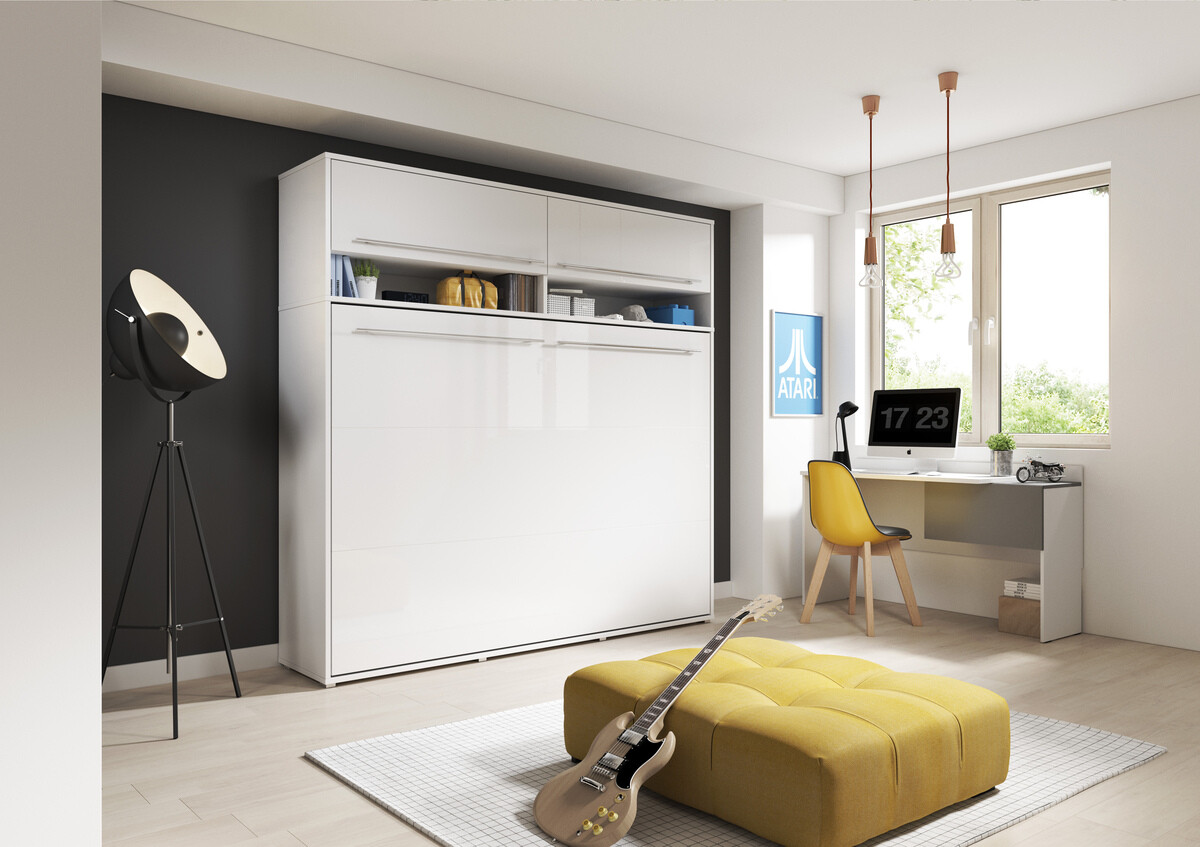 Schrankbett Concept Pro Lenart IV (Weiß)