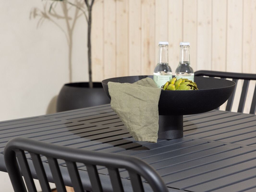 Tisch und Stühle Dallas 3541 (Schwarz)