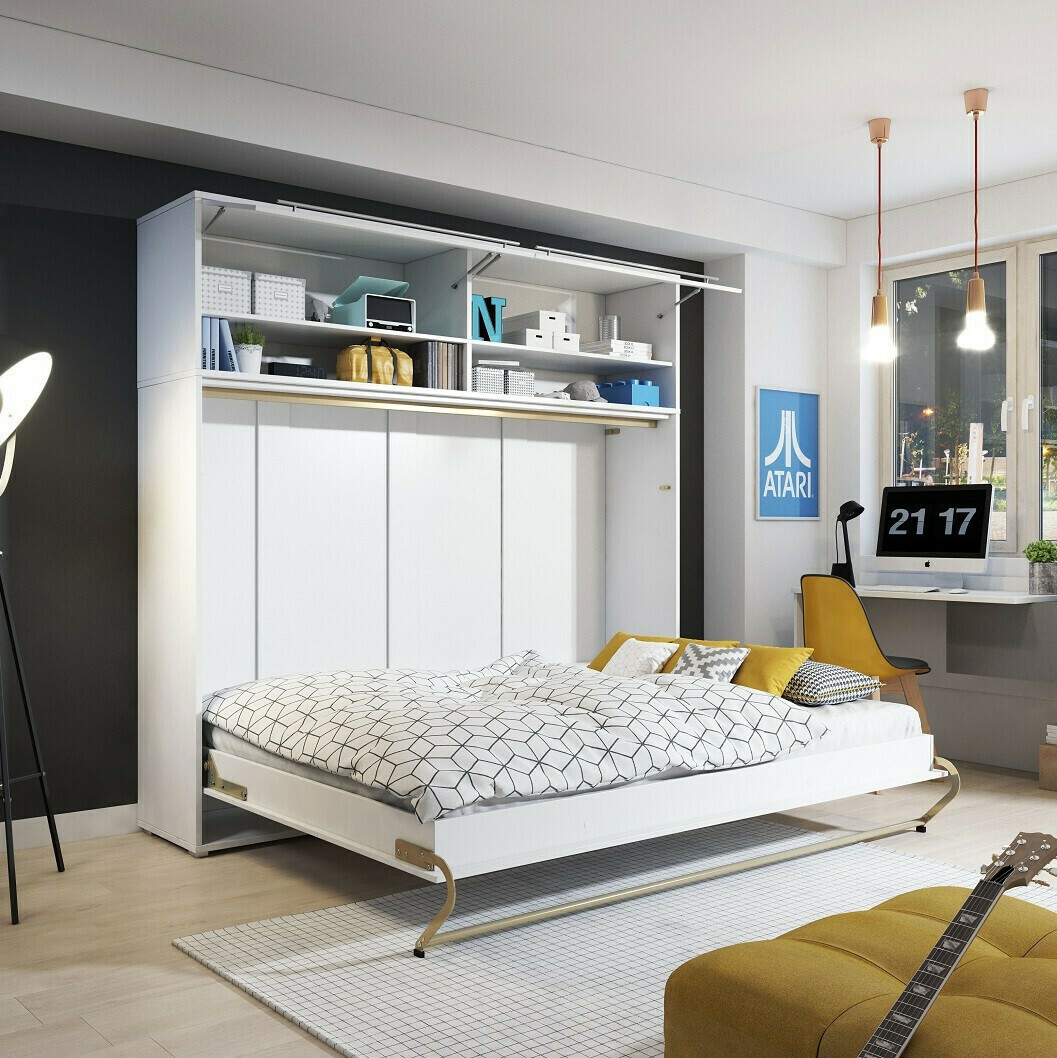 Schrankbett Concept Pro Lenart IV (Weiß)