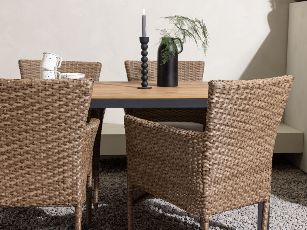 Tisch und Stühle Dallas 3613 (Hellbraun)