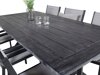 Tisch und Stühle Dallas 3641 (Grau + Schwarz)