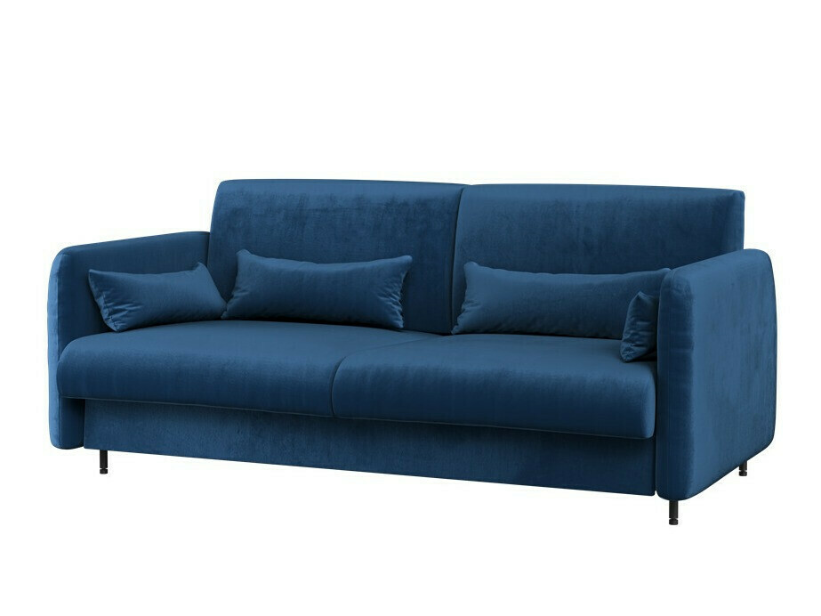 Möbel-Set Concept Pro Lenart Levfere 139 (Weiß glänzend + Weiß + Blau)