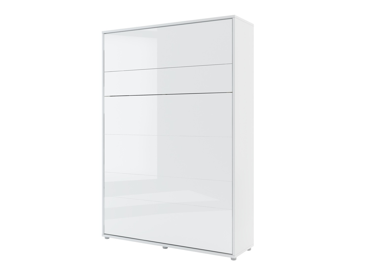 Möbel-Set Concept Pro Lenart Levfere 139 (Weiß glänzend + Weiß + Blau)