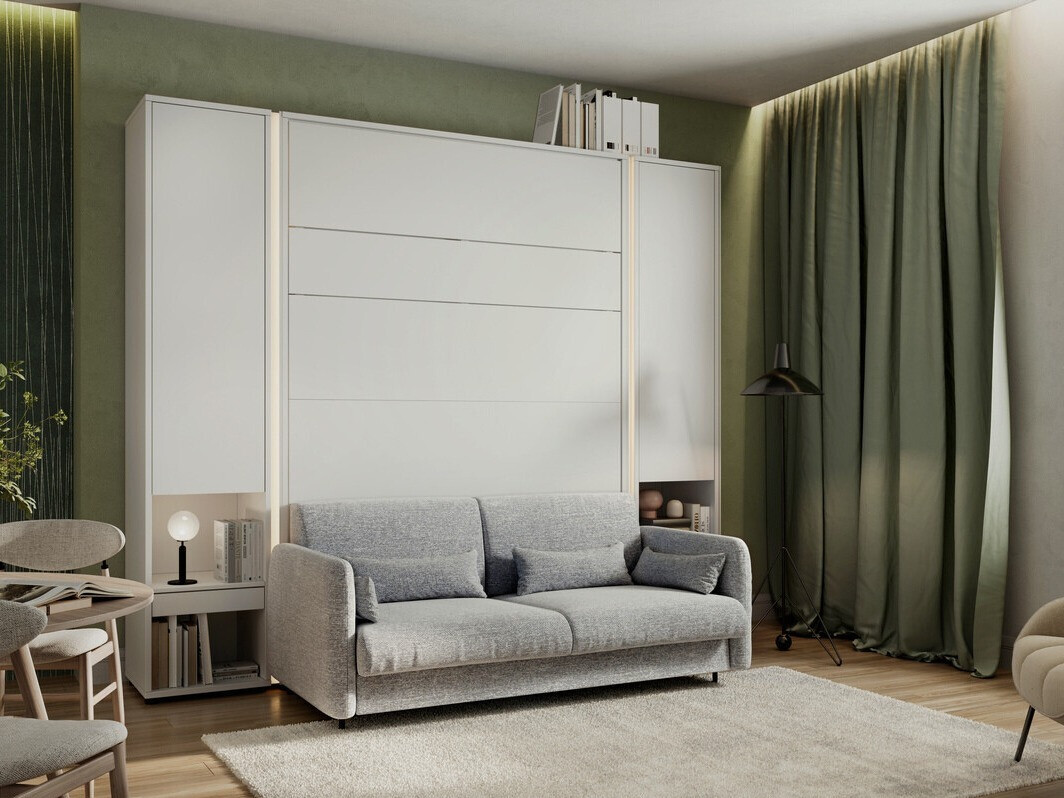 Möbel-Set Concept Pro Lenart VI (Weiß + Grau)