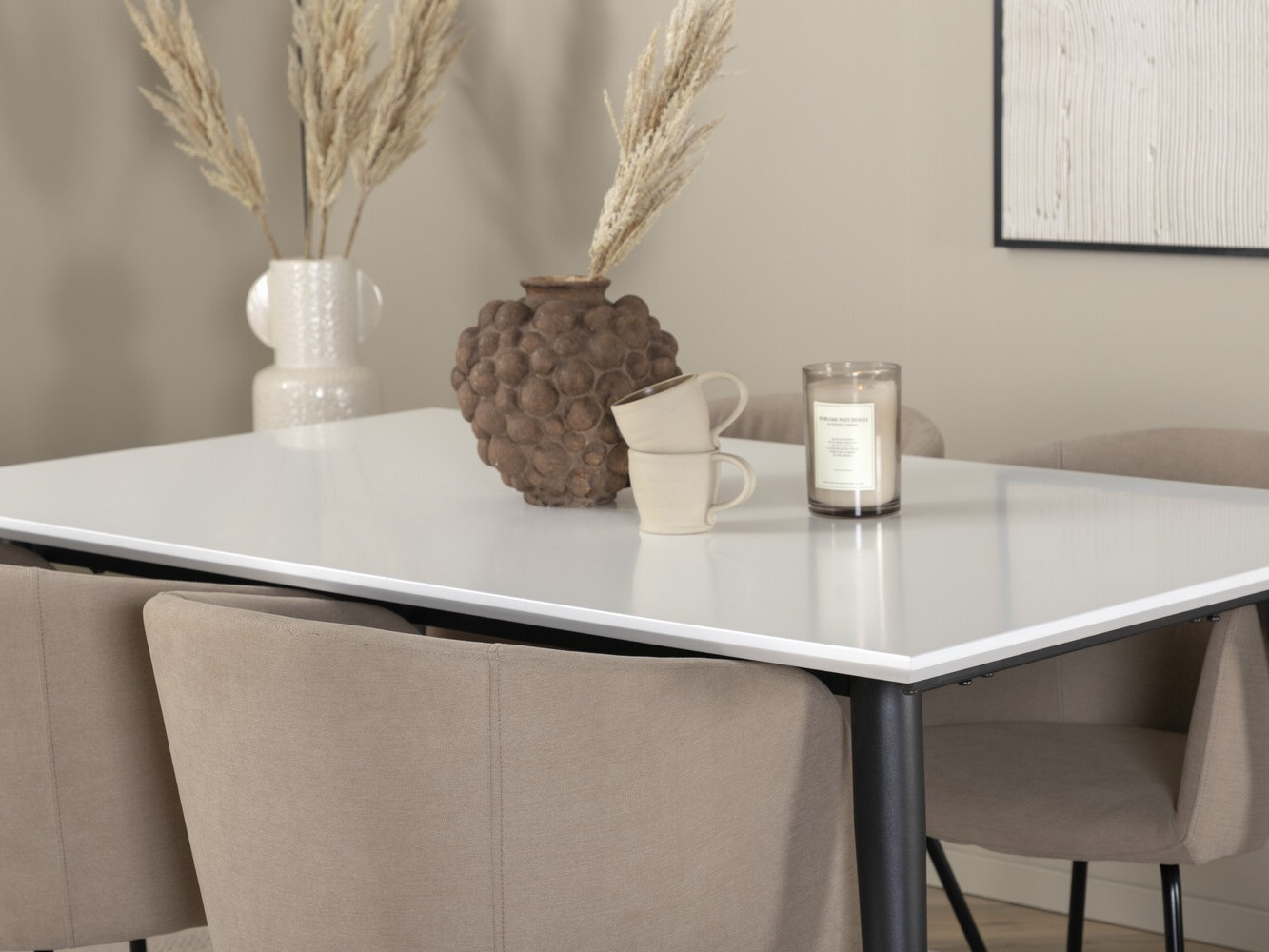 Essgruppe Dallas 2739 (Beige + Schwarz)