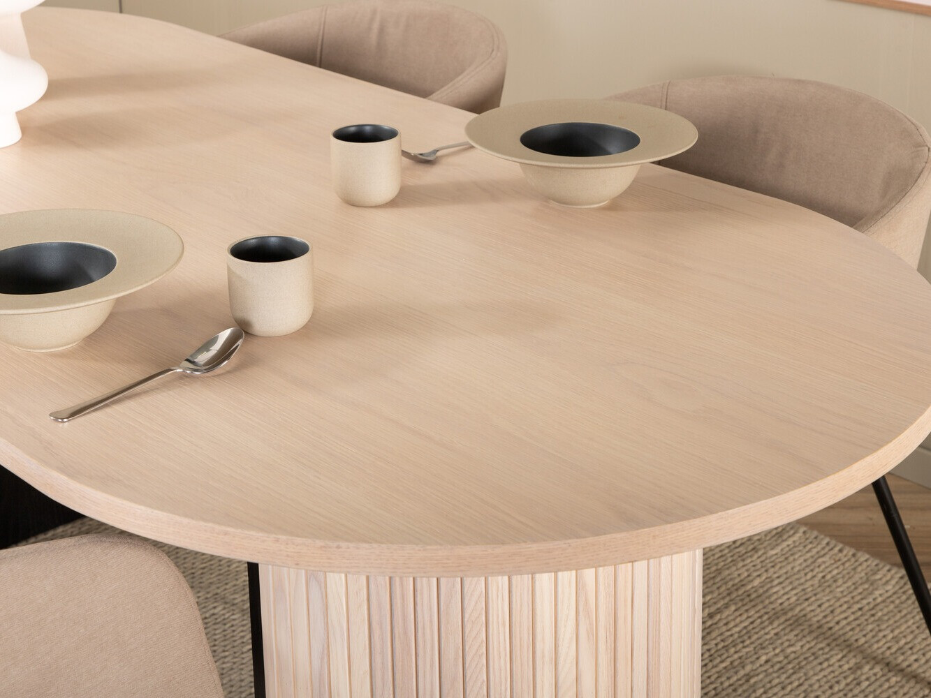 Essgruppe Dallas 2767 (Beige + Schwarz)