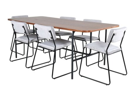 Essgruppe Dallas 2795 (Grau + Schwarz)