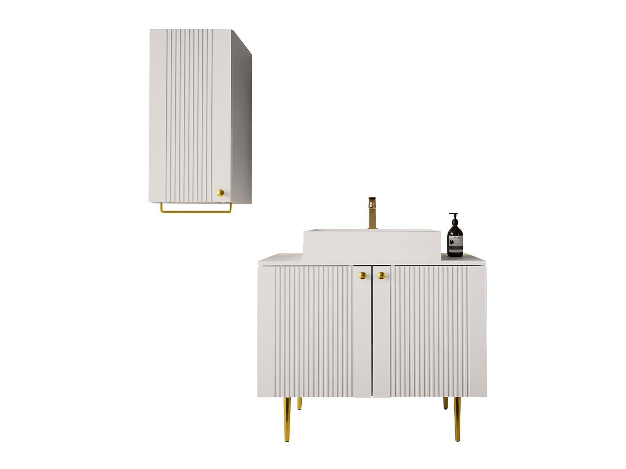 Badezimmer-Set Merced P106 (Weiß)