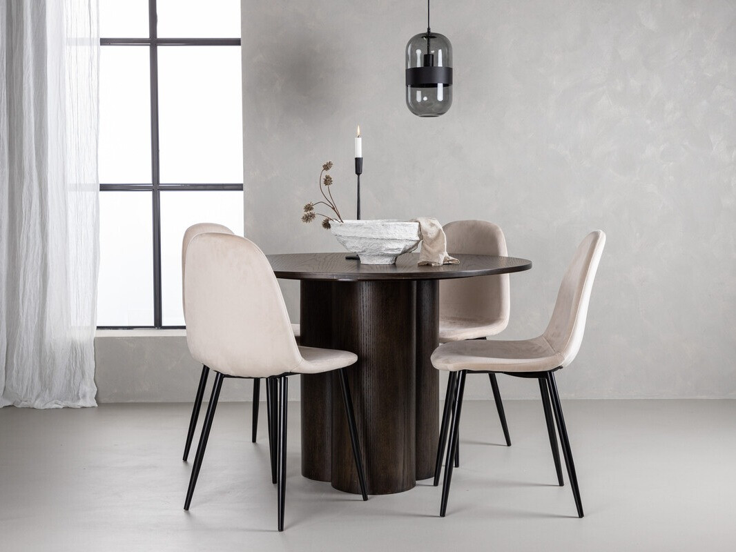 Essgruppe Dallas 3750 (Cremefarben)