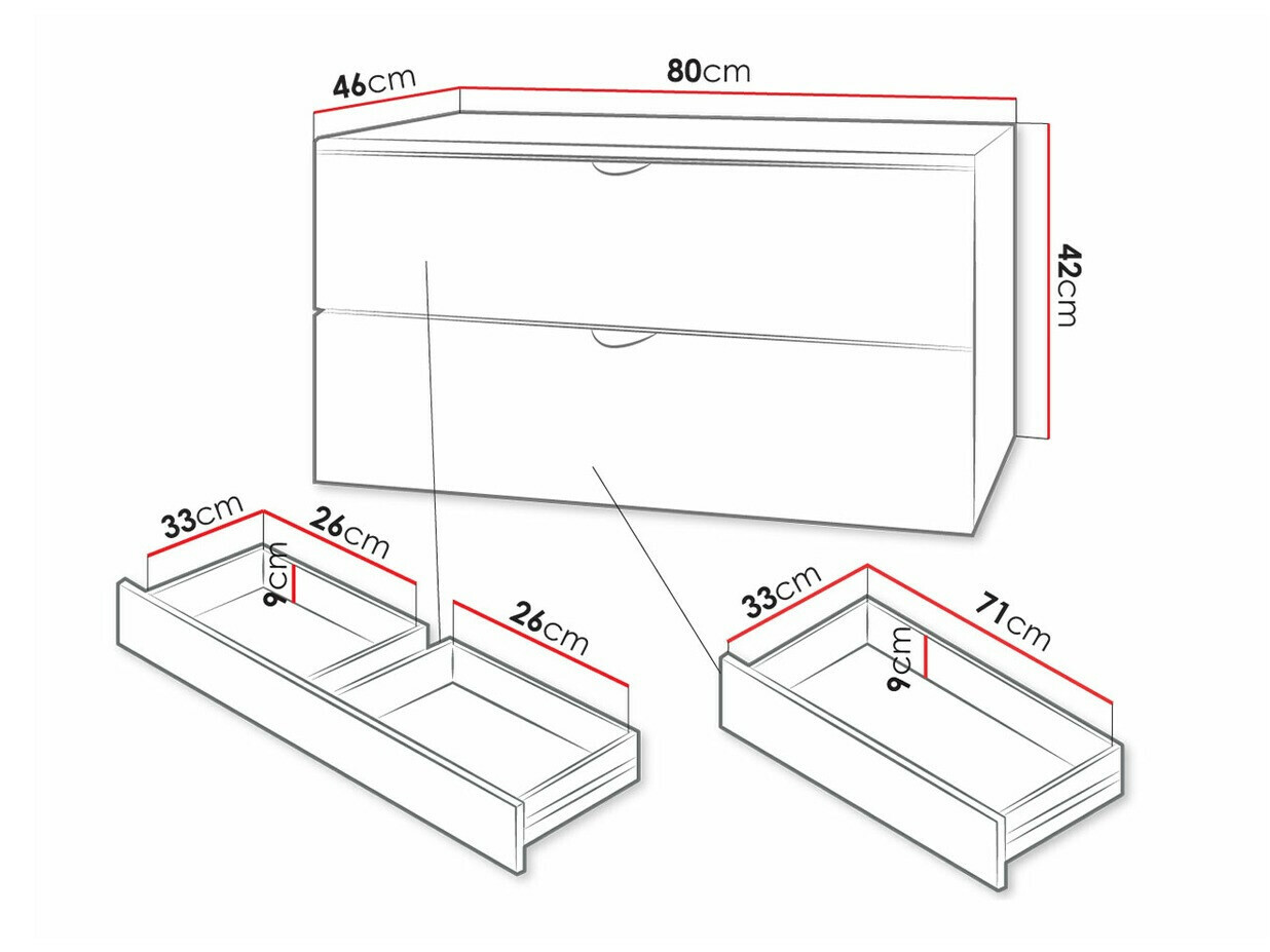 Hängeschrank für Waschbecken Matrix (Weiß)