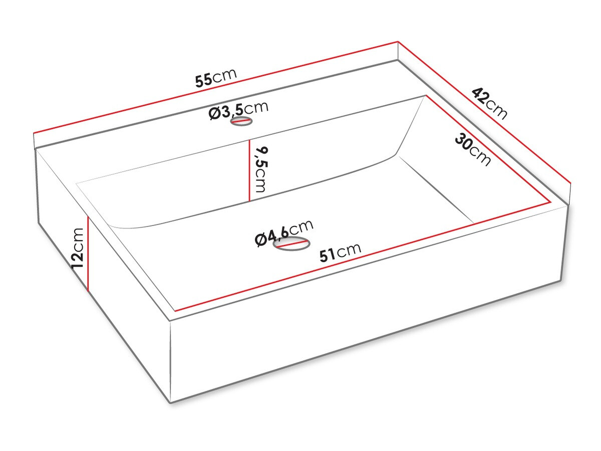 Hängeschrank für Waschbecken Matrix (Weiß)