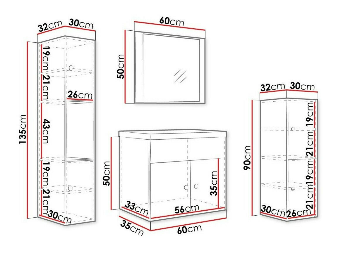 Badezimmer-Set Hartford B100