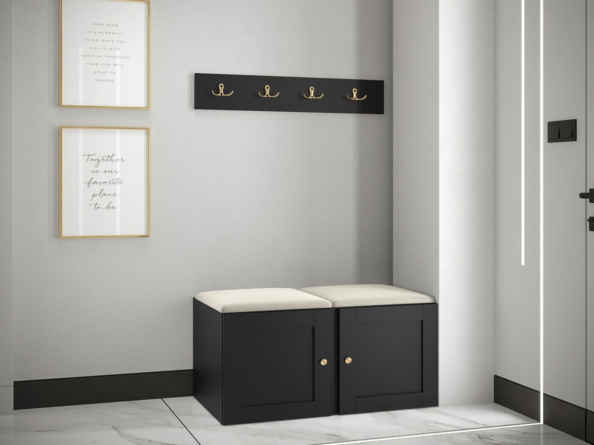 Flurgarnitur Hartford 376 (Schwarz)