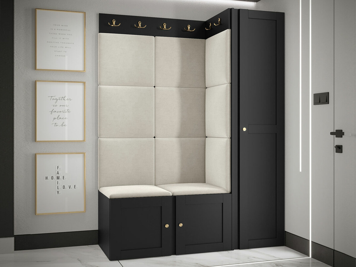 Flurgarnitur Hartford 377 (Schwarz)