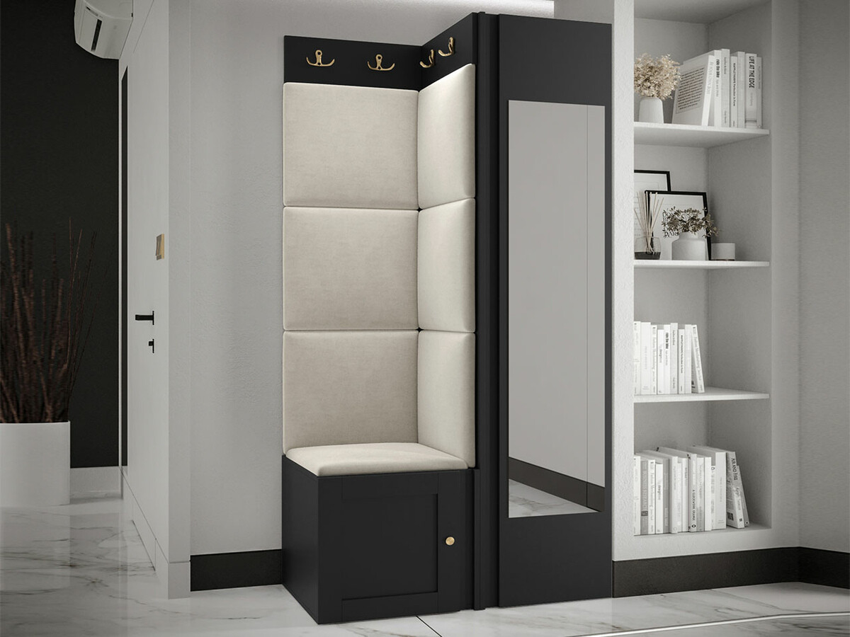 Flurgarnitur Hartford 382 (Schwarz)