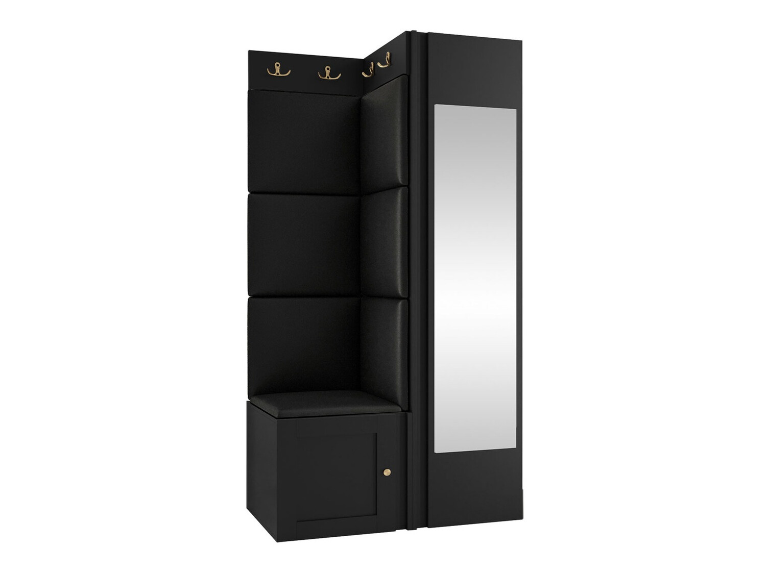 Flurgarnitur Hartford 382 (Schwarz)