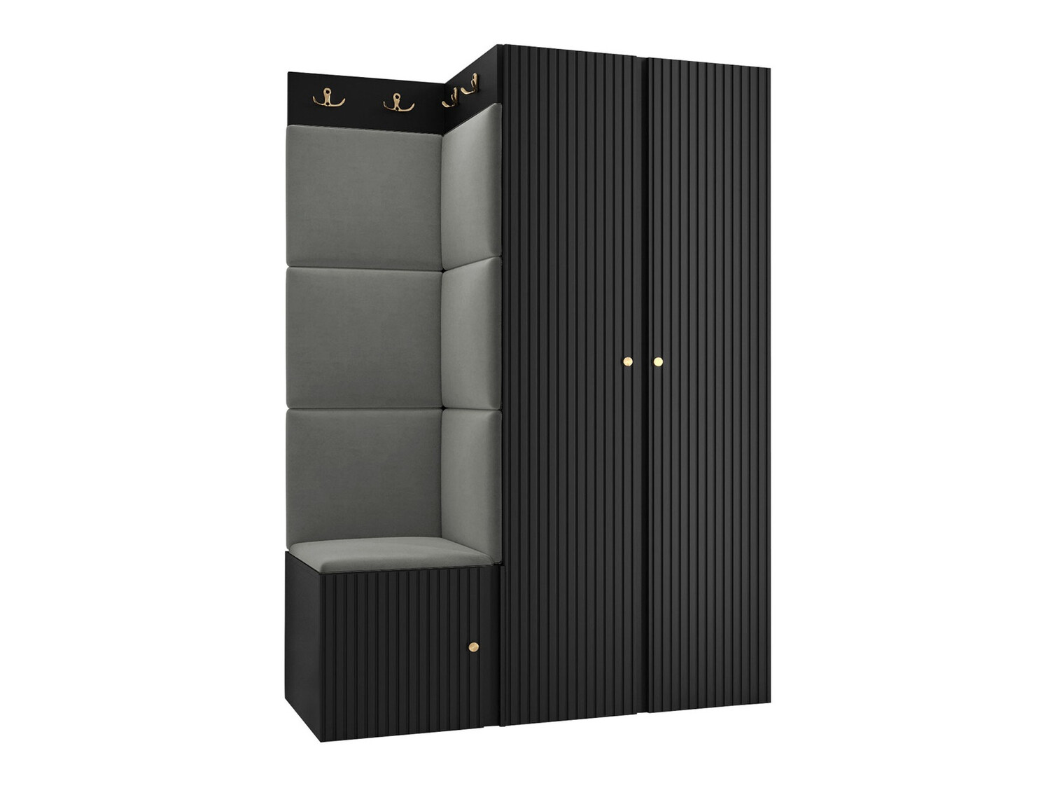 Flurgarnitur Hartford 387 (Schwarz)