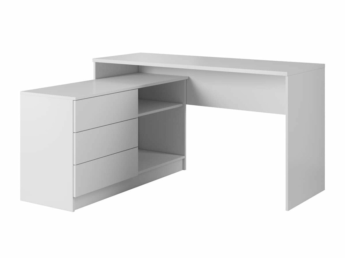 Eckschreibtisch Kingston 130 (Weiß)