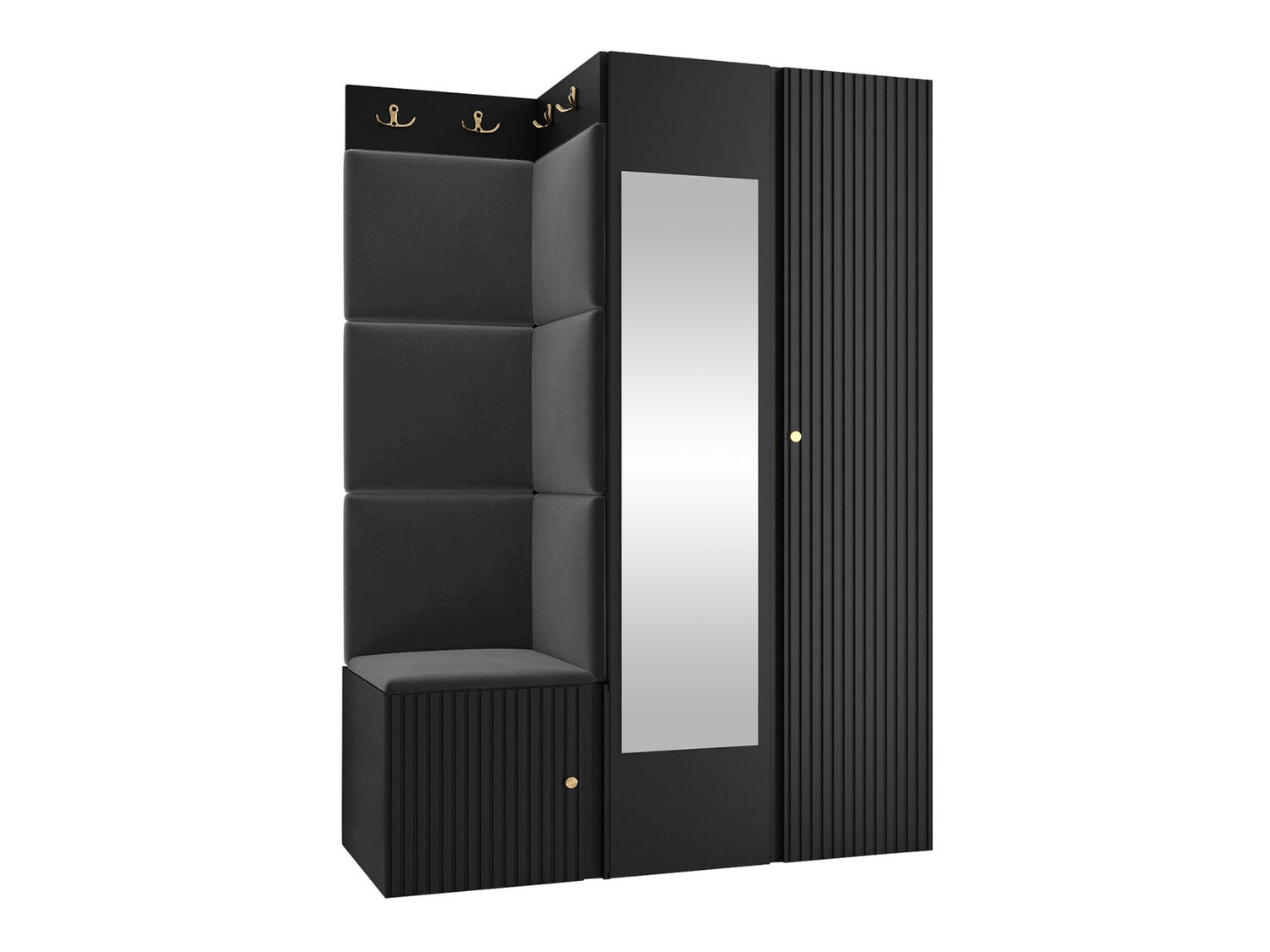 Flurgarnitur Hartford 388 (Schwarz)