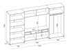 Wohnzimmer-Sets Lexington 175 (Grande eichenholzoptik + Eichenholzoptik Sonoma dunkel)