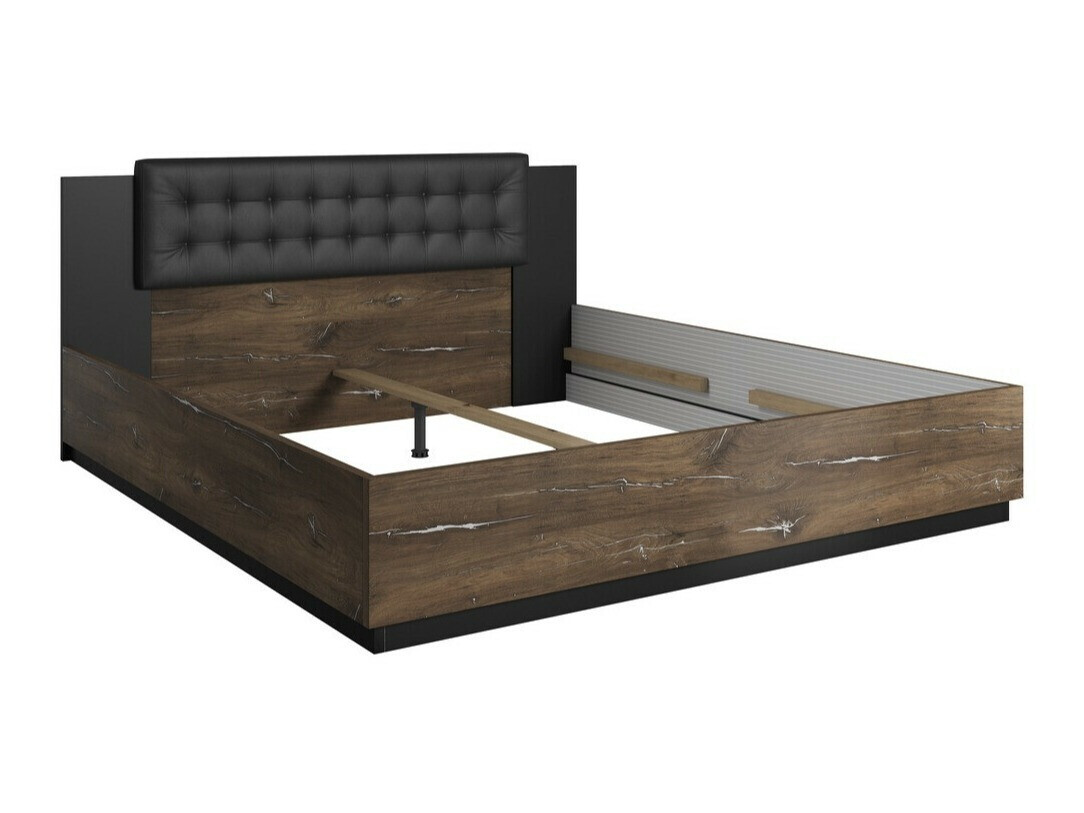 Bett Felelie 103 (Tamus Flagstaf eichenholzoptik + Silber)