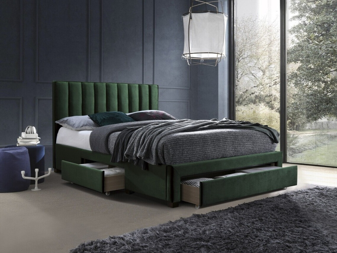 Bett Houston Fides (Dunkelgrün)