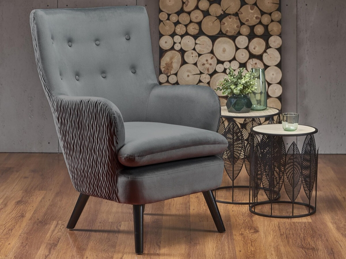 Sessel Houston 838 (Grau + Schwarz)