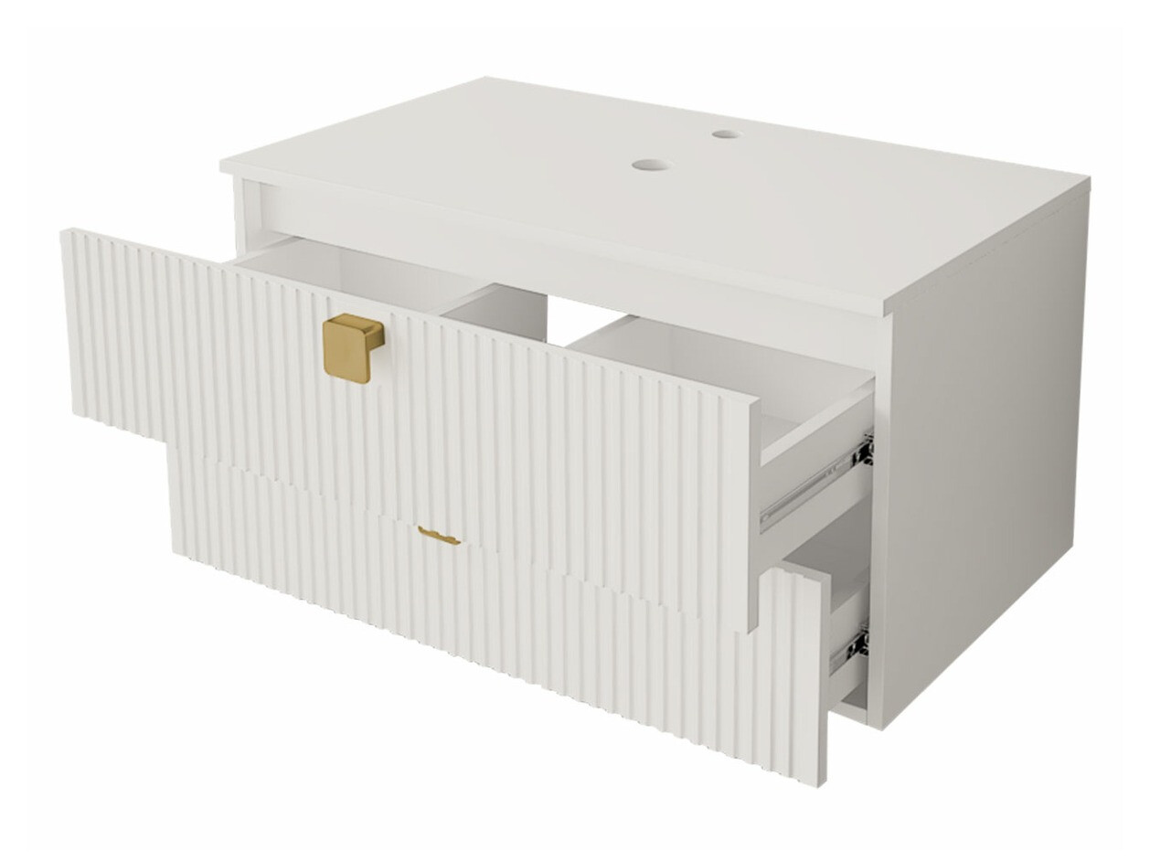 Badezimmer-Set Panium I (Weiß)