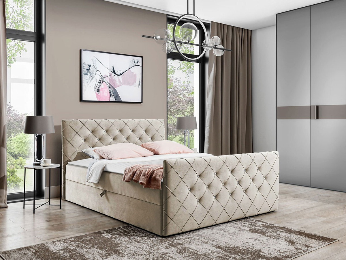 Boxspringbett Carmen (Amor Velvet 4303)