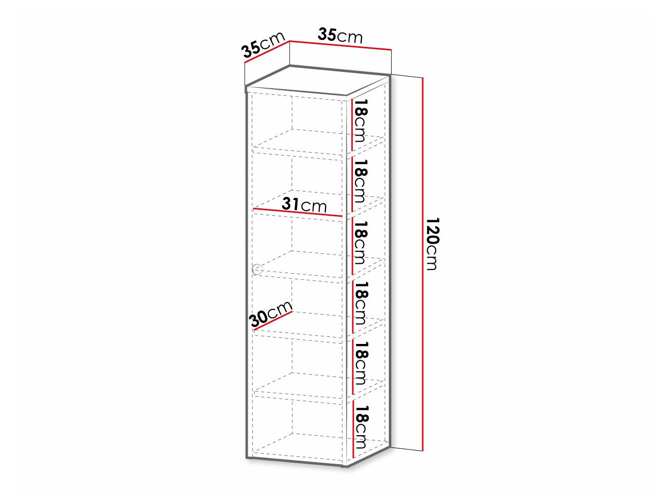 Wandhängeschrank für Badezimmer Violitas (Weiß)
