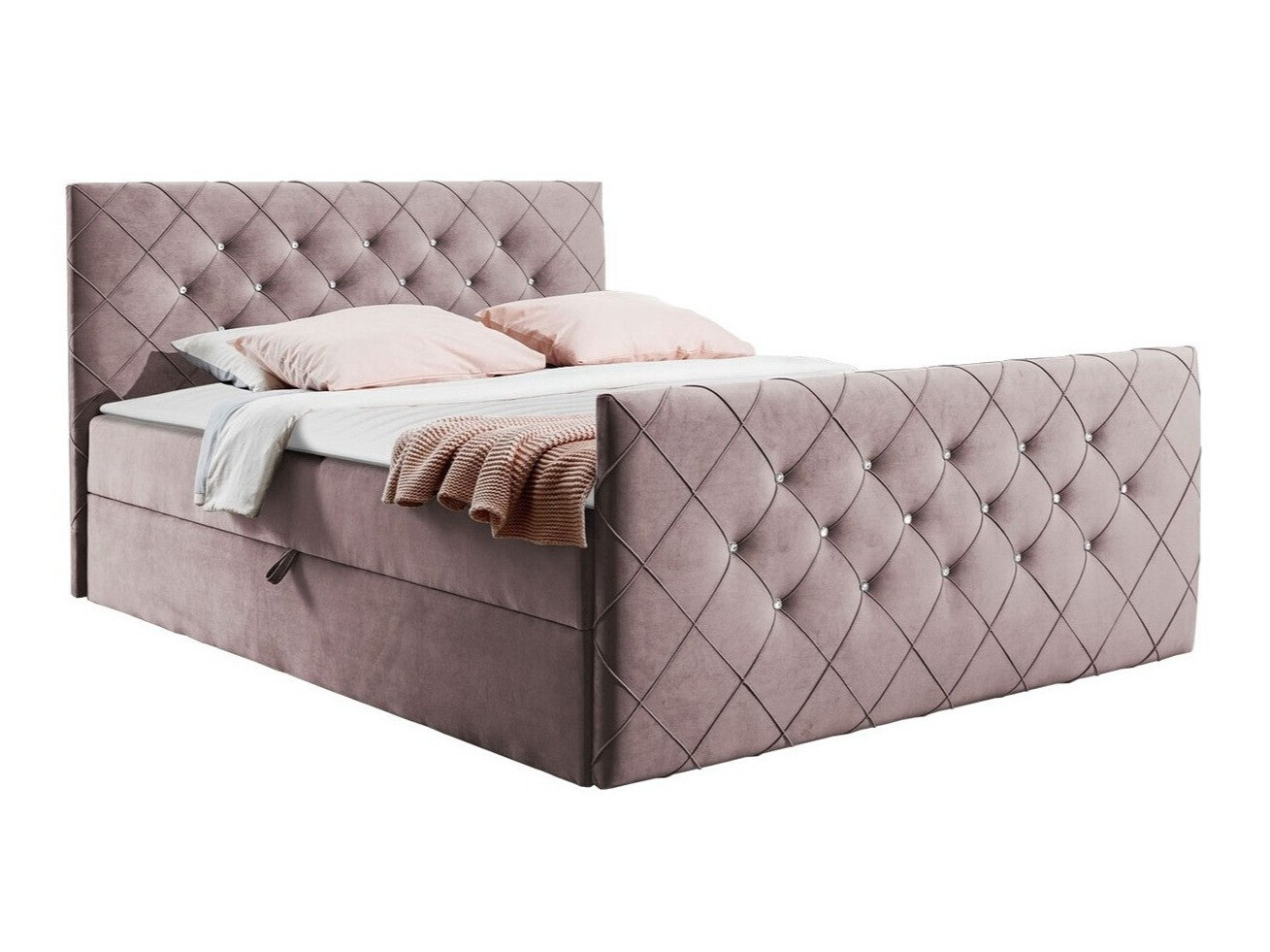 Boxspringbett Baltimore 158 (Amor Velvet 4308)