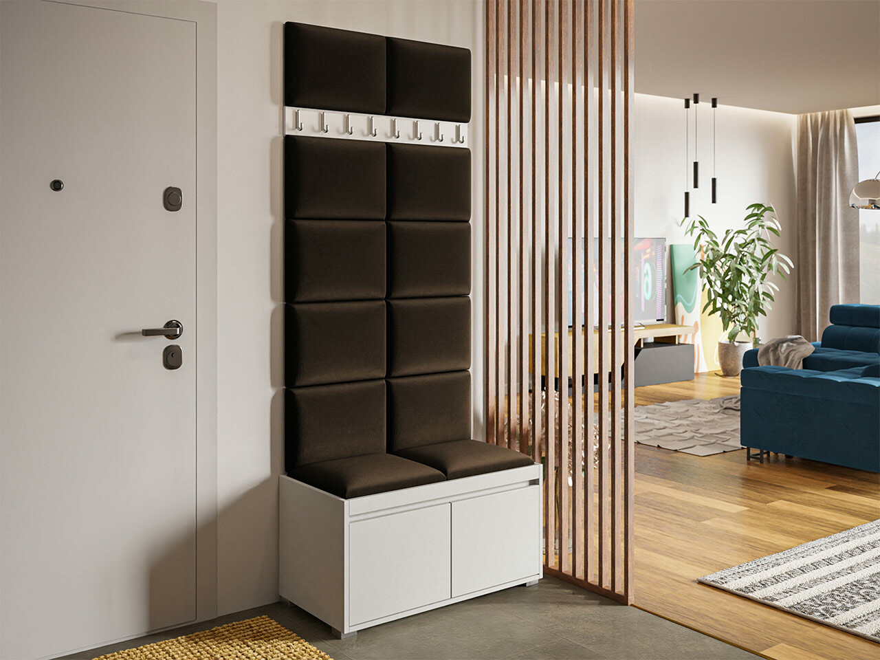 Flurgarnitur Comfivo Pinus IV (Weiß + Manila 04)