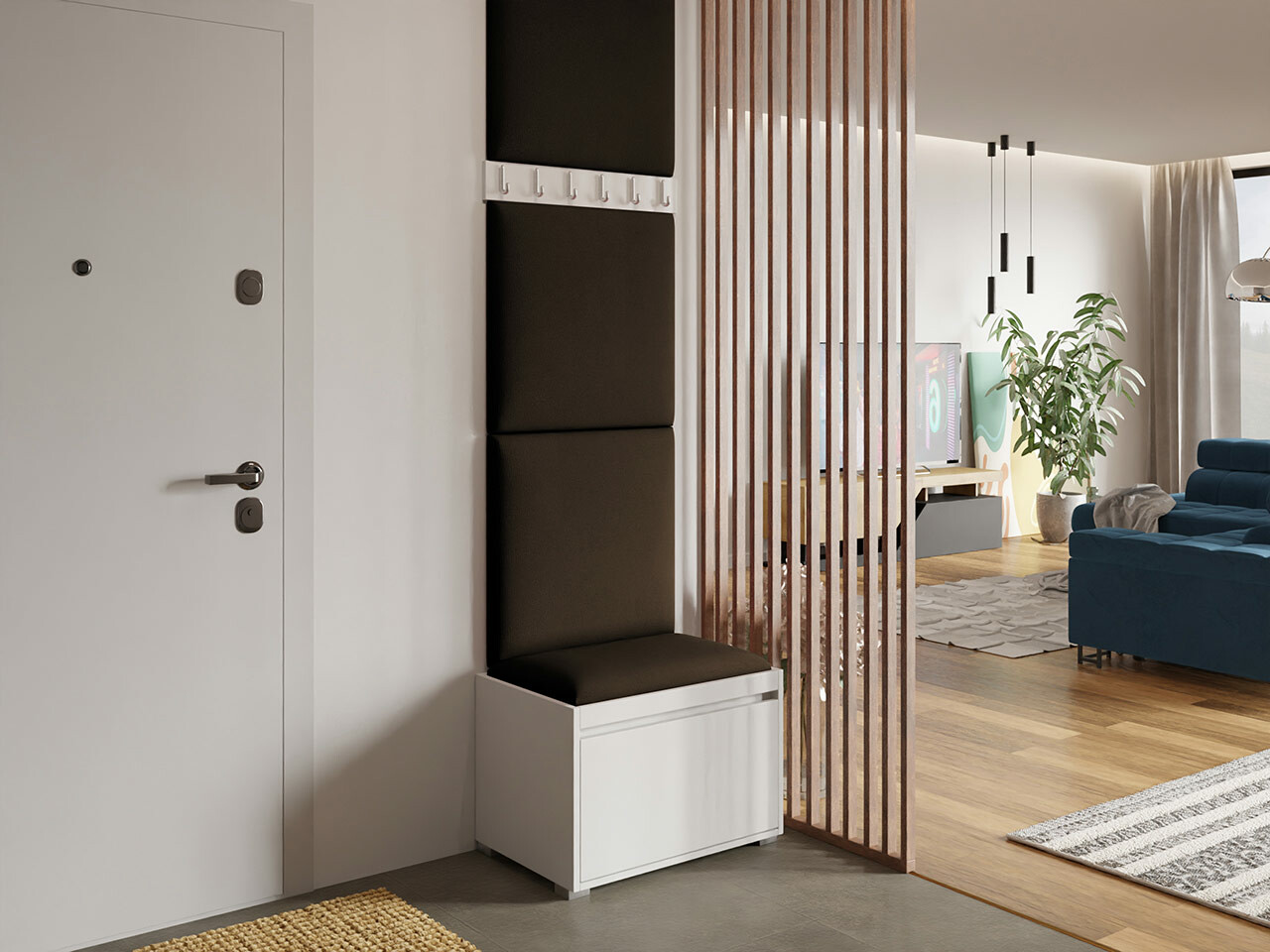 Flurgarnitur Comfivo Pinus IX (Weiß + Manila 04)