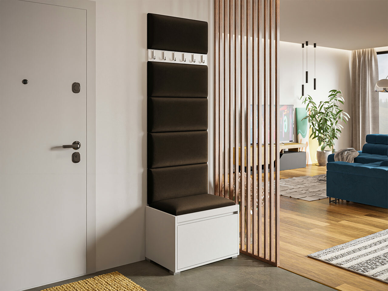 Flurgarnitur Comfivo Pinus V (Weiß + Manila 04)