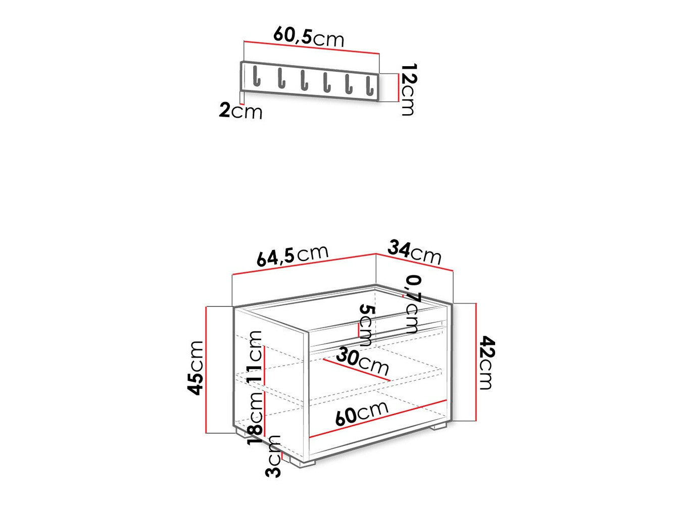 Flurgarnitur Comfivo Pinus VIII (Weiß + Manila 04)