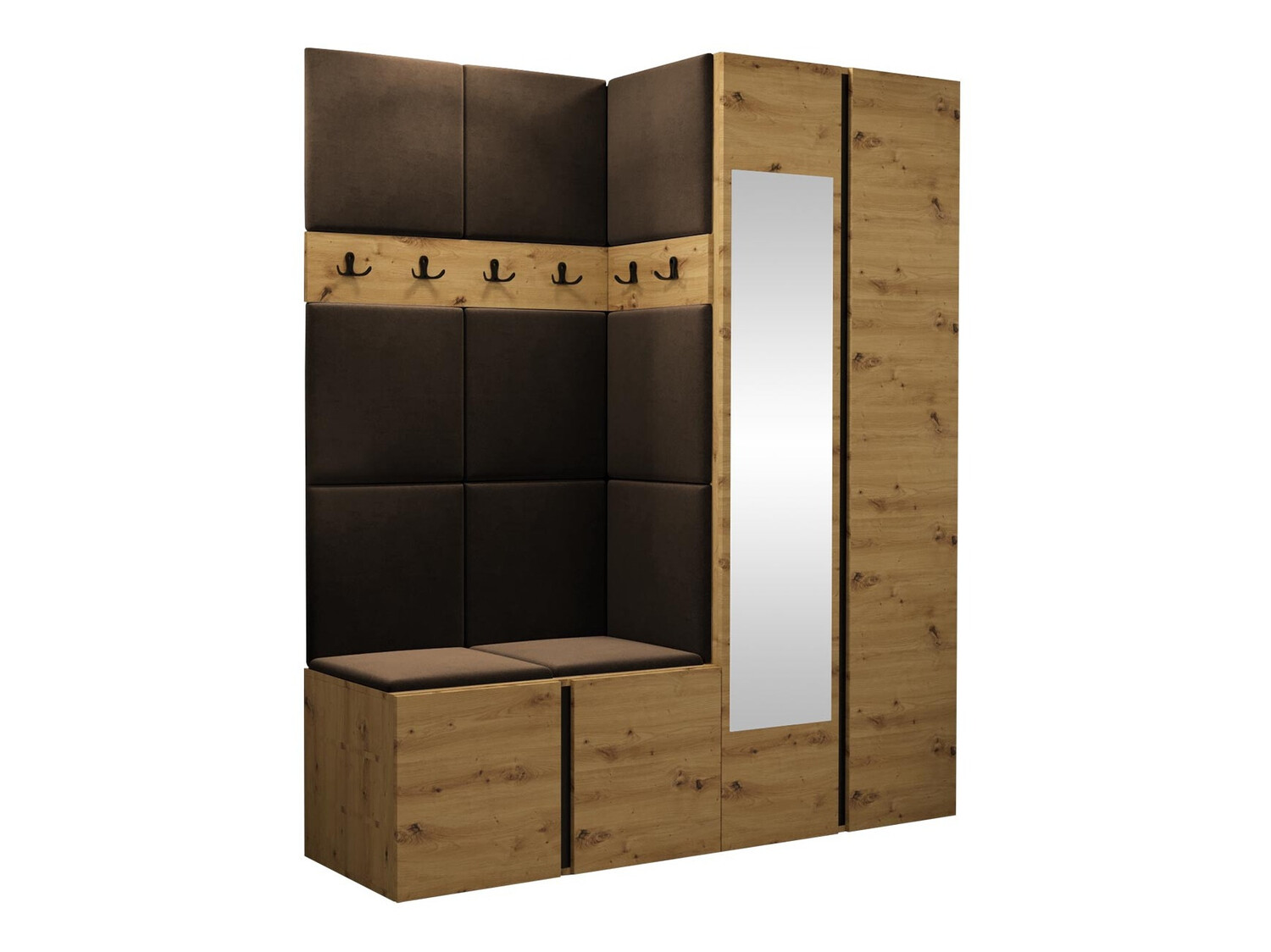 Flurgarnitur Hartford 278 (Artisan Eichenholzoptik)