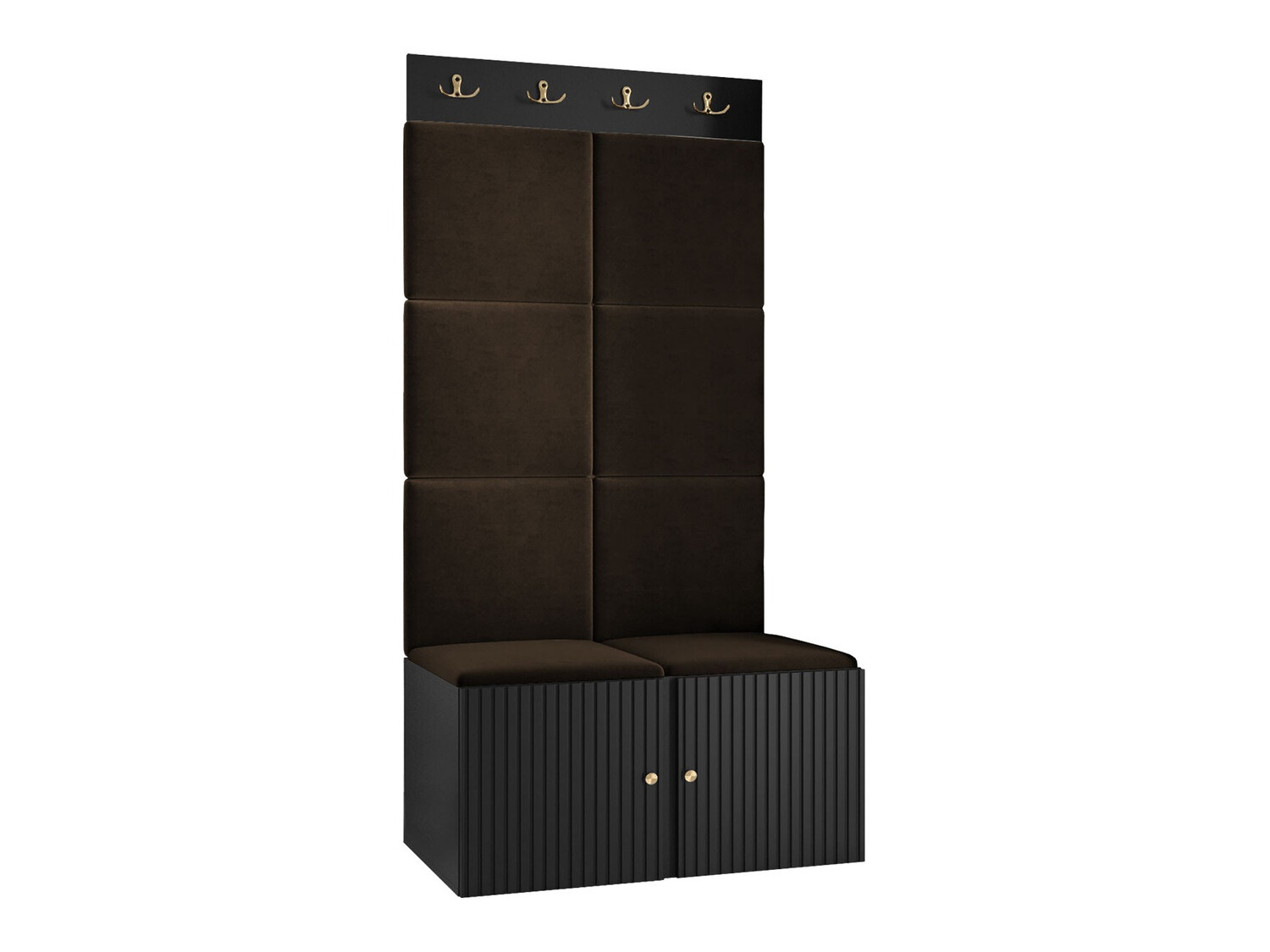 Flurgarnitur Hartford 383 (Schwarz)