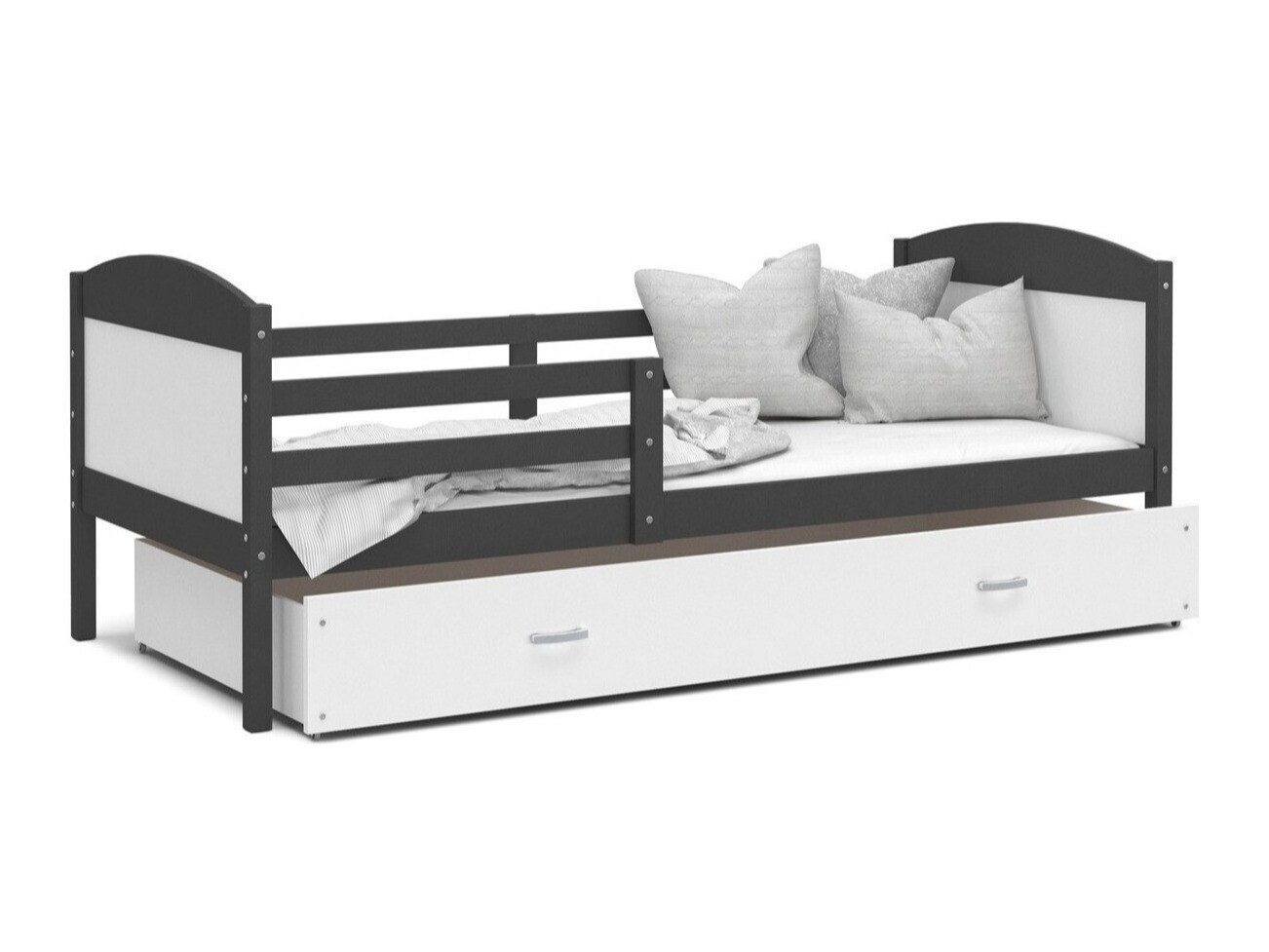 Bett Aurora 129 (Grau)