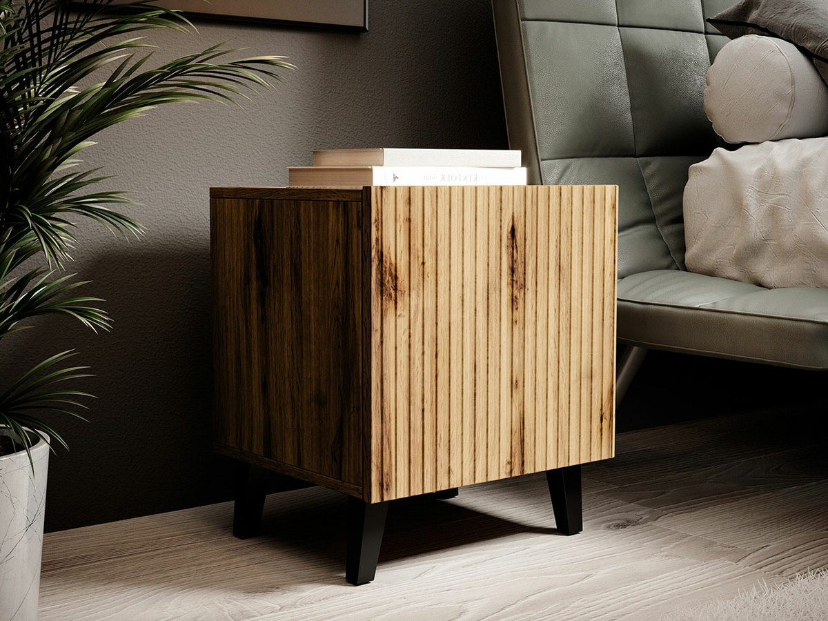 Set mit Nachttischen Comes (Wotan Eiche)