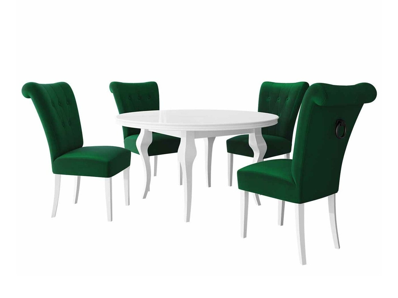 Essgruppe Racine 143 (Weiß + Magic Velvet 2225)